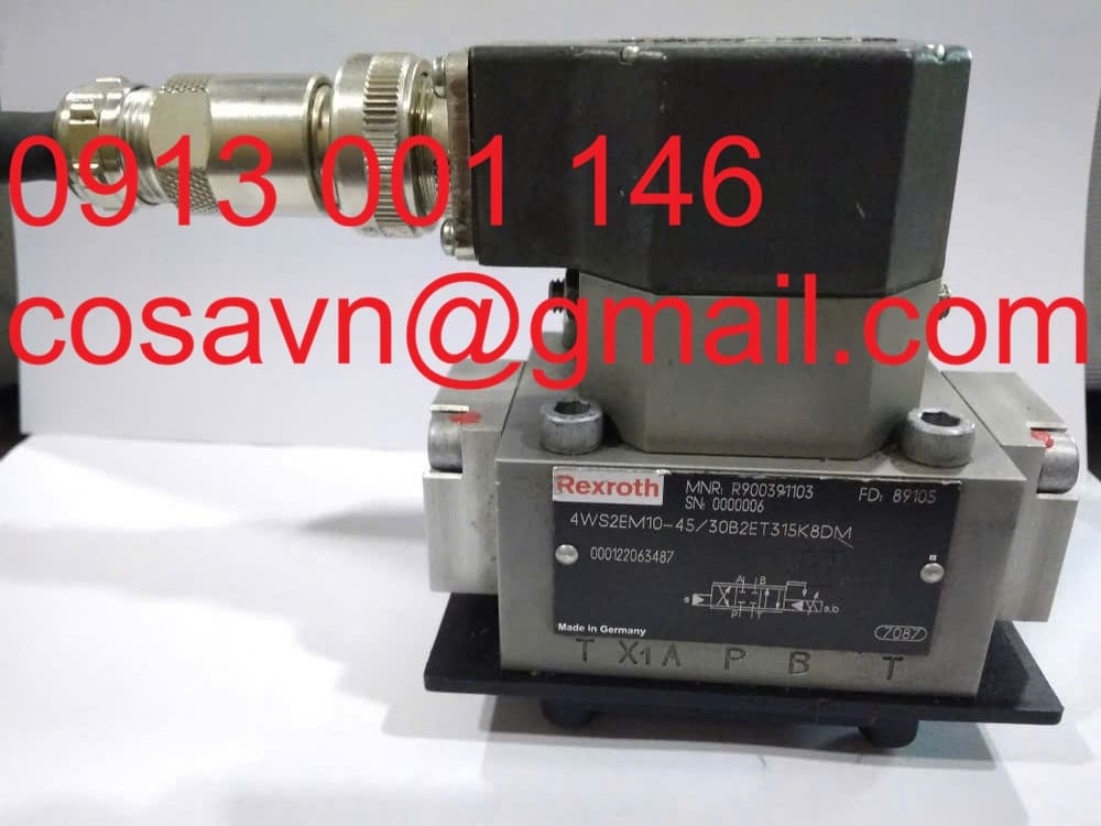 Bosch Rexroth Van servo điều hướng 4 chiều Bosch Rexroth 4WS2EM10-45/30B2ET315K8DM